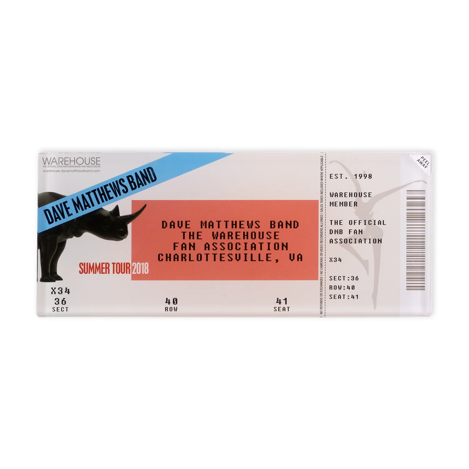 DMB Warehouse Acrylic Magnet