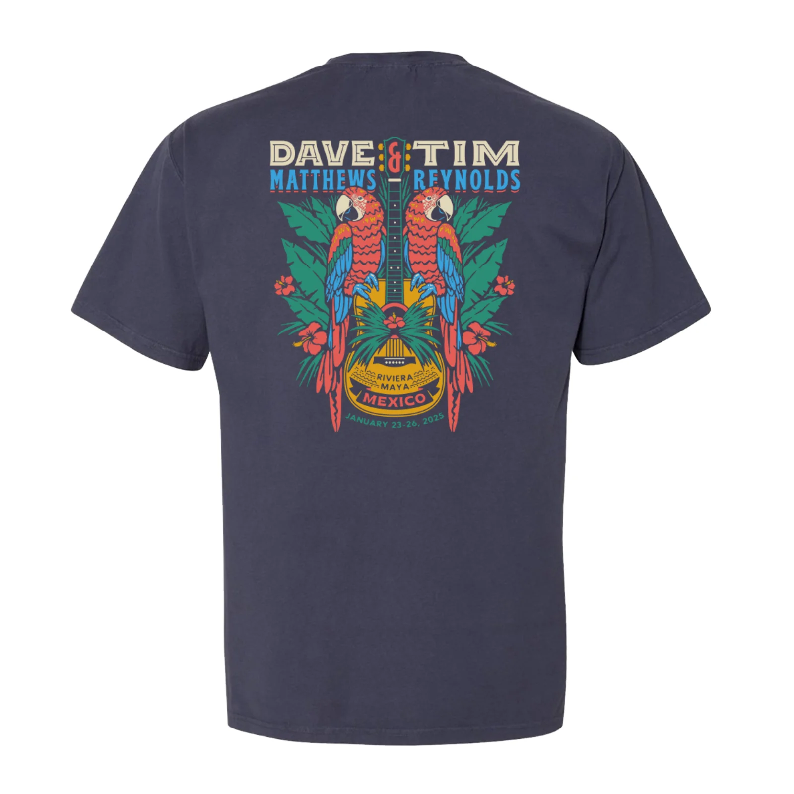 Parrot Guitar Tee - Navy - Image 3
